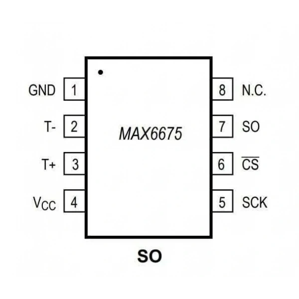MAX6675 SOIC-8 SMD Sıcaklık Sensör Entegresi
