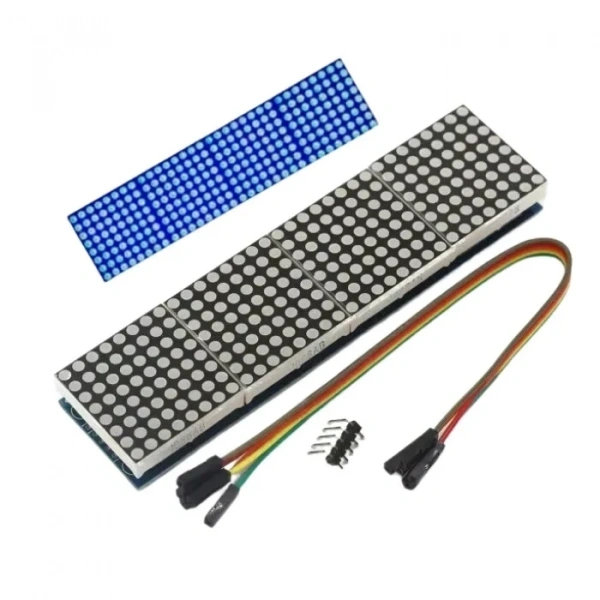 Max7219 4-in-1 Dot Matrix Modülü - Mavi