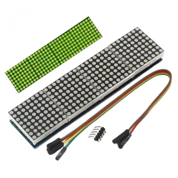 Max7219 4-in-1 Dot Matrix Modülü - Yeşil