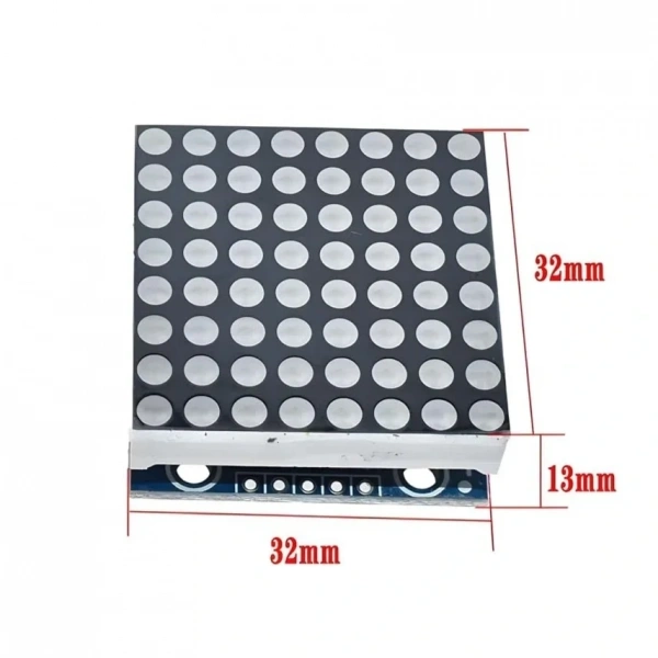 MAX7219 8x8 Dot Matrix Kartı - Peşpeşe Takılabilir