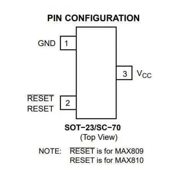 MAX809SN293D3T1G SOT-23-3 2.93V Güç Kaynağı Destek Entegresi