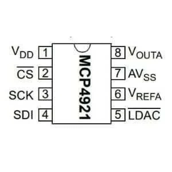 MCP4921-E/SN MSOP-8 Smd Dijital Analog Çevirici Entegresi