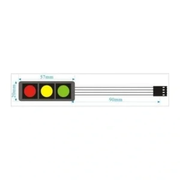 Membran 1x3 Tuş Takımı - Arduino Uyumlu
