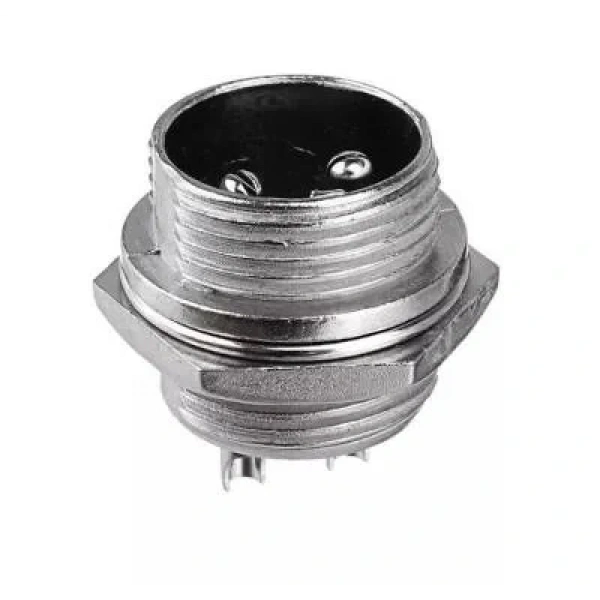 Mike Konnektör 2-Pin 16mm - Erkek