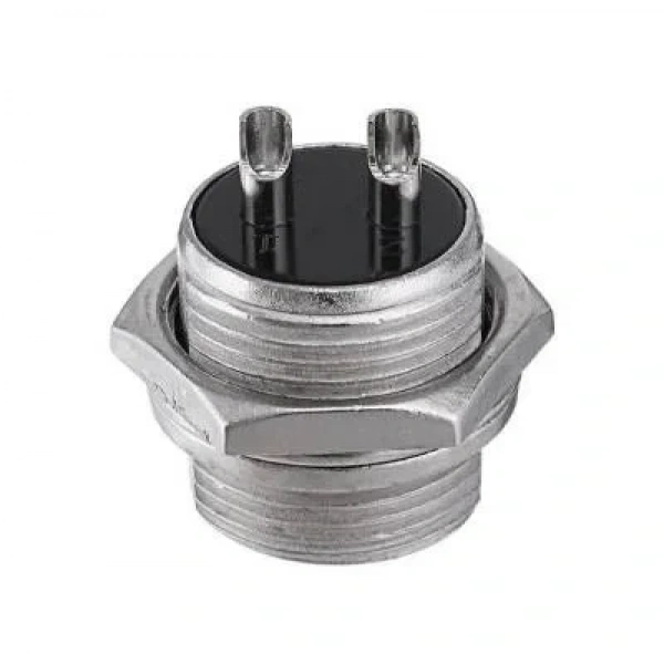 Mike Konnektör 2-Pin 16mm - Erkek