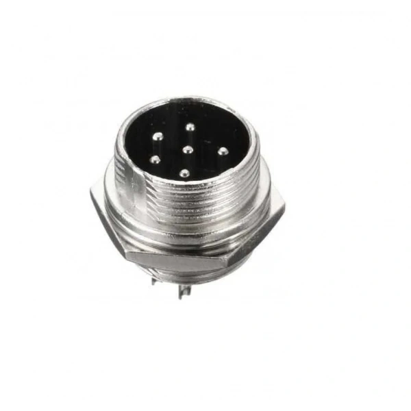 Mike Konnektör 6-Pin 16mm - Erkek
