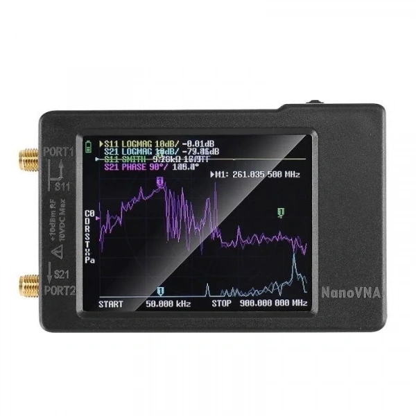 NanoVNA-H 50KHz-900MHz Vektör Ağ Spektrum Analizörü
