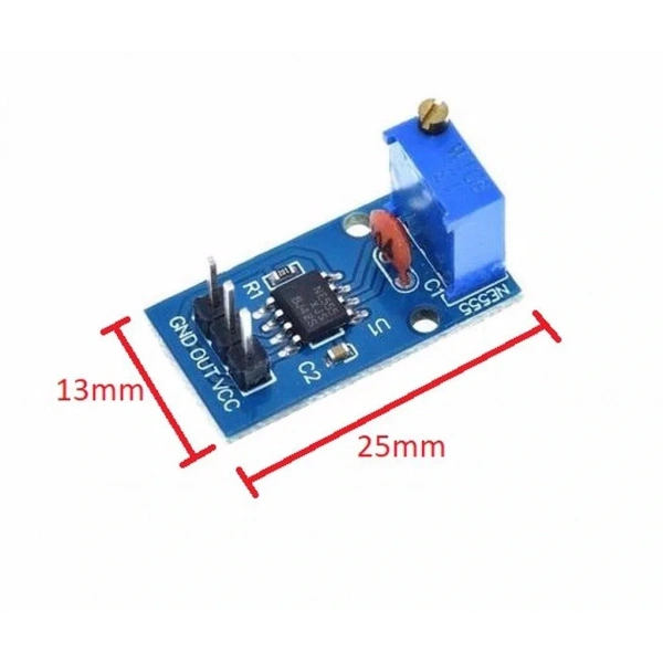 NE555 Pulse Kare Dalga Osilatör Modülü