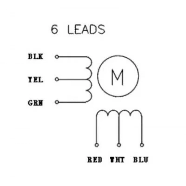 NEMA 23 Unipolar/Bipolar. 200 Adım. 57×56mm. 7.4V Step Motor - SY57STH56-1006A