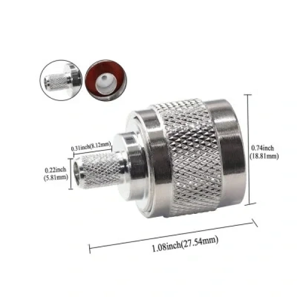 NJ-4 N-Tip Erkek Coaxial Konnektör