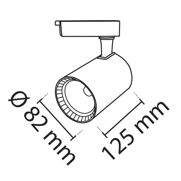 Noas 30W Siyah Kasa Led Ray Spot Beyaz Işık Paris
