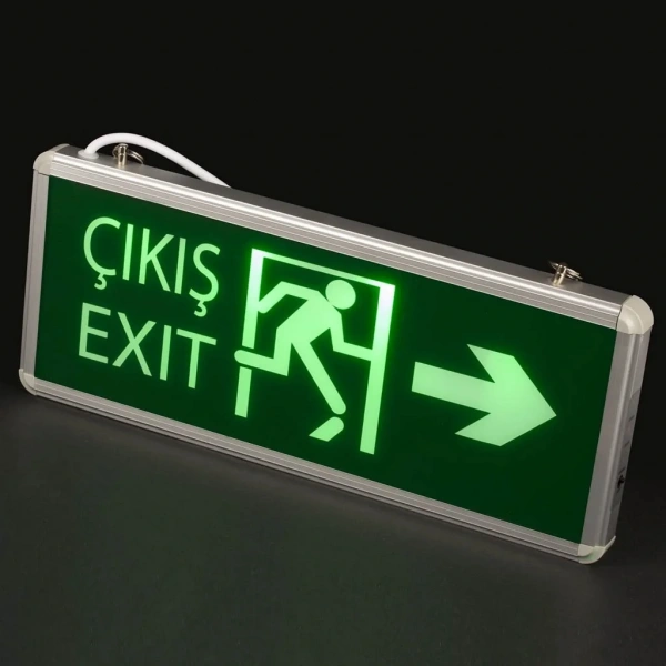 Noas 3W Sağ Sol Çift Yönlü Exit LED Acil Çıkış Armatürü