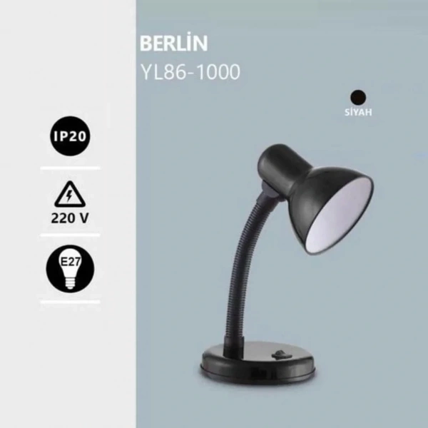 Noas E27 Duy Mavi Masa Lambası Berlin
