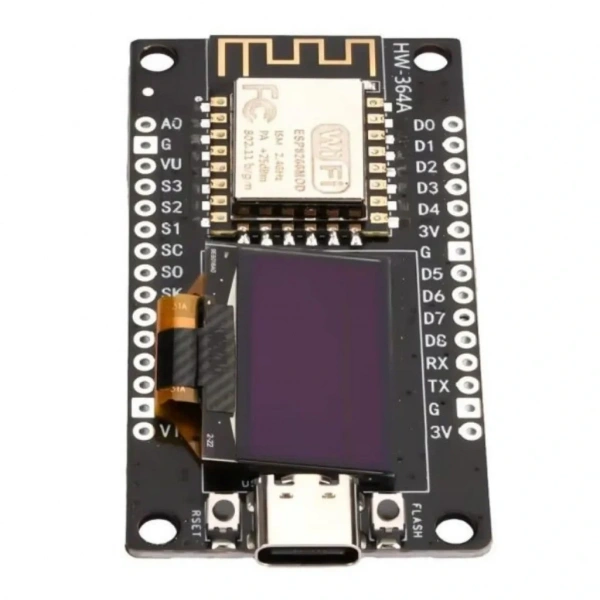 NodeMCU ESP8266 0.96 Inch OLED Wifi Geliştirme Modülü Type-C