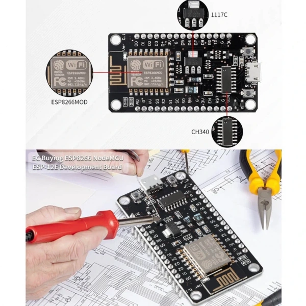 NodeMCU Lolin V3 CH340 Esp8266 Tabanlı Geliştirme Kartı