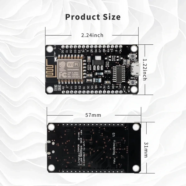 NodeMCU Lolin V3 CH340 Esp8266 Tabanlı Geliştirme Kartı