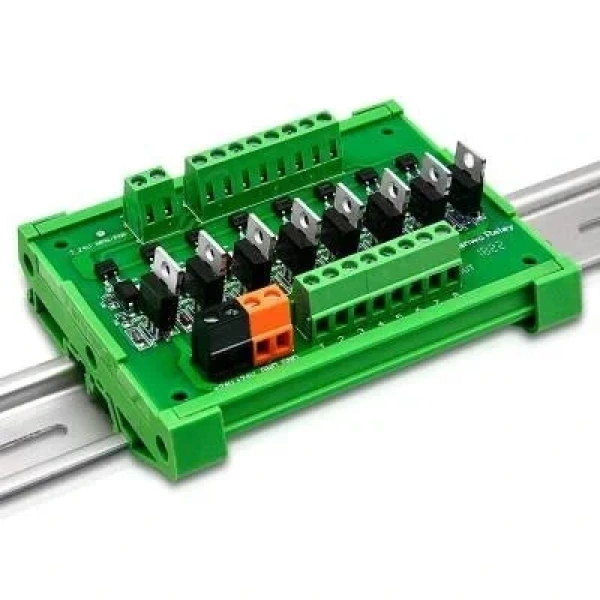 NPN 8li Mosfet Çıkış Güçlendirici Kart - PLC DC Amplifier Board
