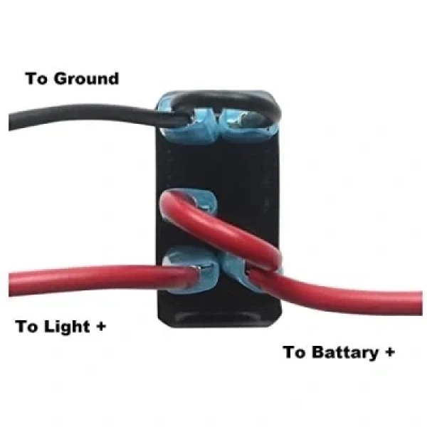 ON-OFF Kırmızı Işıklı Anahtar 5-Pin 12V-24V