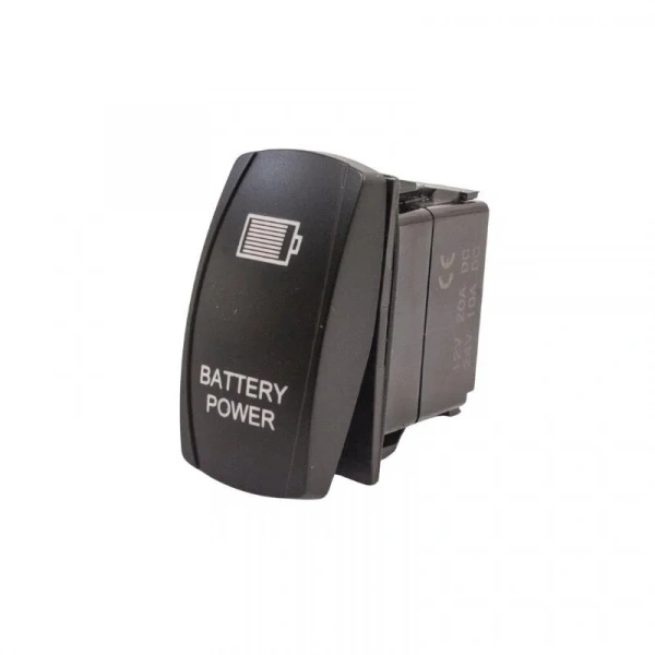 ON-OFF Mavi Işıklı Anahtar 5-Pin 12V-24V - Battery Power