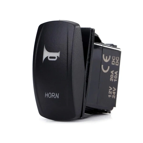 ON-OFF Mavi Işıklı Anahtar 5-Pin 12V-24V - Horn