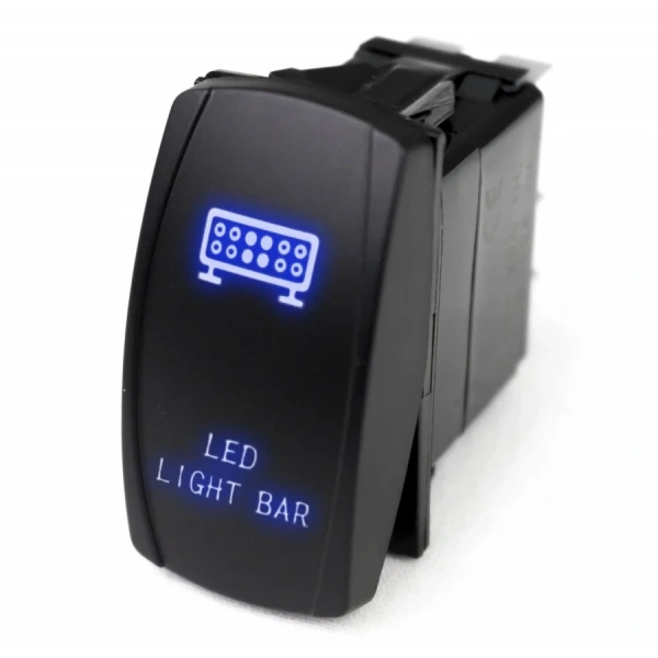 ON-OFF Mavi Işıklı Anahtar 5-Pin 12V-24V - Led Light Bar