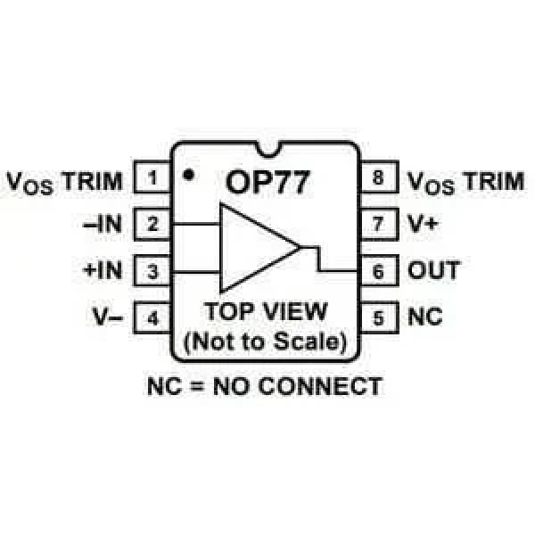 OP77 DIP-8 Ofset Voltaj İşlemsel Amplifikatör