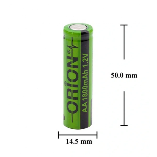 Orion 1.2V Ni-Mh AA 1800mAh Şarj Edilebilir Kalem Pil