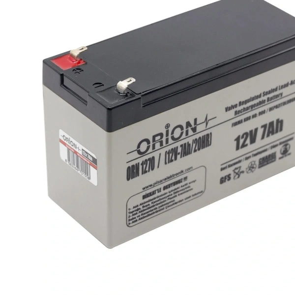 Orion ORN1270 12V 7.0Ah Bakımsız Kuru Akü
