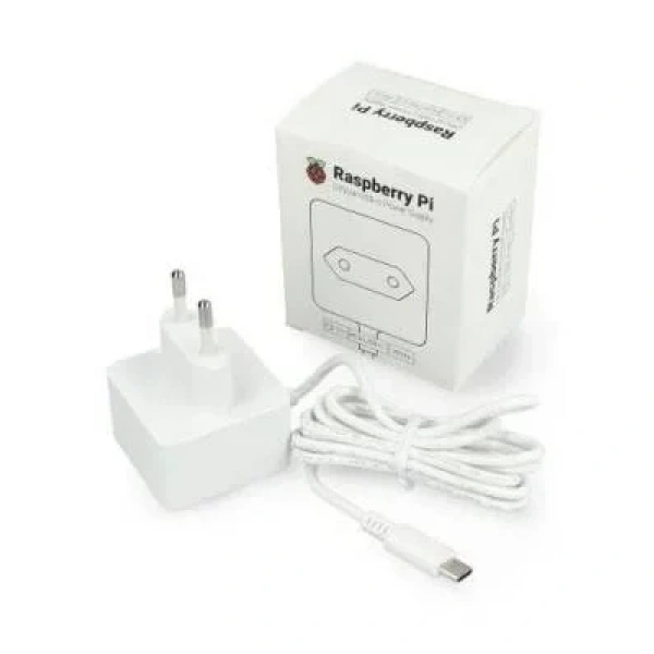 Orjinal Raspberry Pi Adaptör 5V 3A - Beyaz