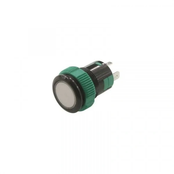 P59 19MM Plastik Ledli Yaylı Buton Beyaz