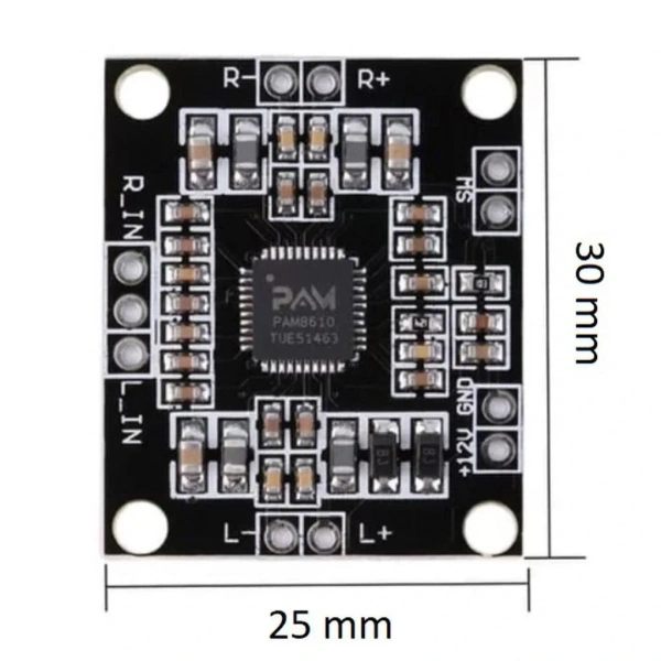 PAM8610 2x15W Stereo Ses Yükseltici Amfi Modülü