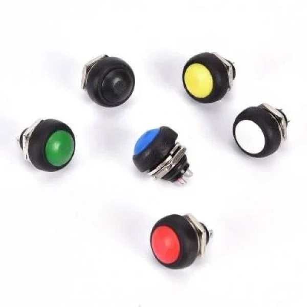 PBS-33B 12mm Push Buton - Sarı