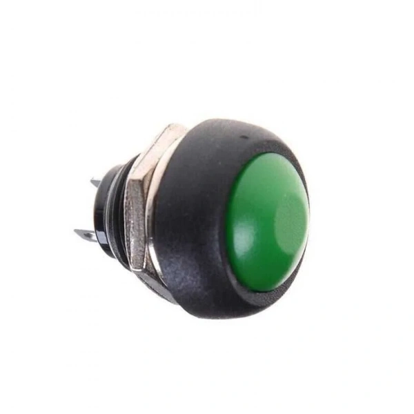 PBS-33B 12mm Push Buton - Yeşil