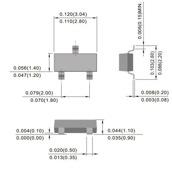 PBSS5350T,215-HT SOT23 SMD Transistör
