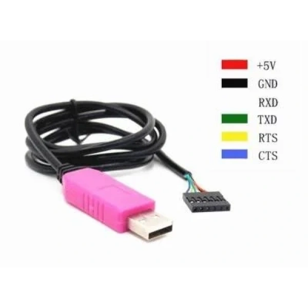 PL2303HXD 6 Pin USB-TTL Seri Dönüştürücü Kablo