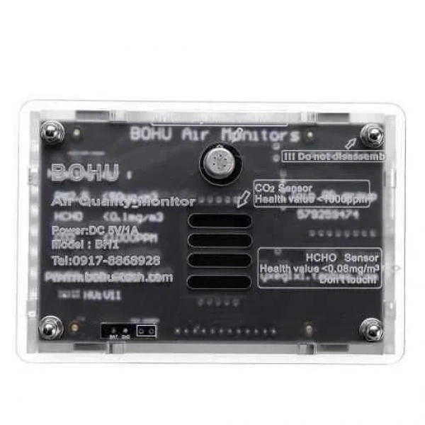 PM2.5 TVOC CO2 HCHO AQI Hava Kalitesi Monitörü - B1