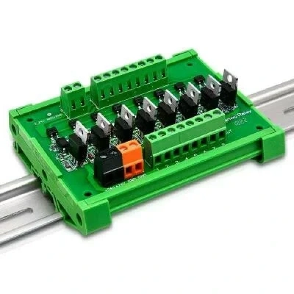 PNP 8li Mosfet Çıkış Güçlendirici Kart - PLC DC Amplifier Board