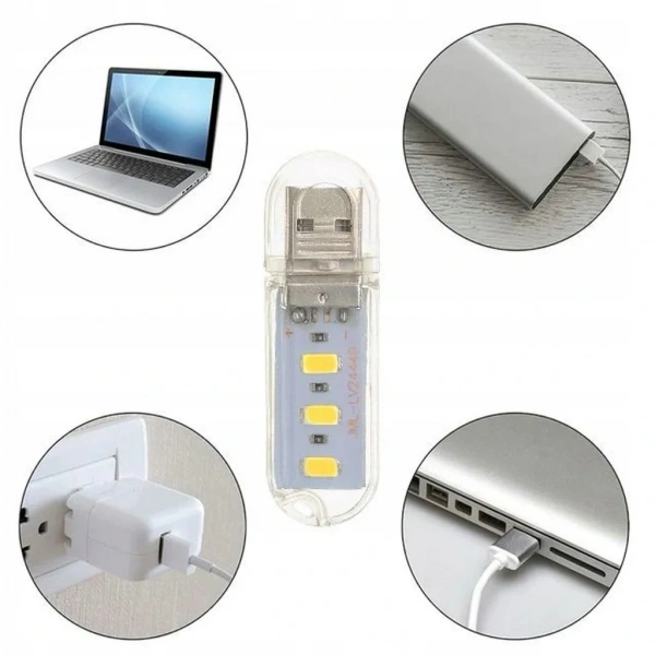 Portatif Mini Usb Led Işık Gece Okuma Kamp Lambası