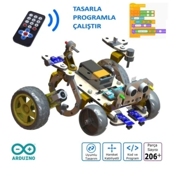 Probus Mod-2 Kodlanabilir Eğitim Robotu Demonte