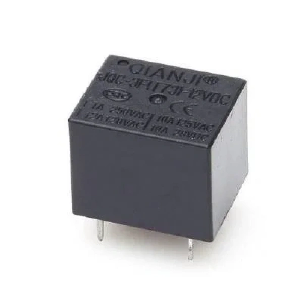 Qianji JQC-3F(T73)-12VDC Röle 5 Pin