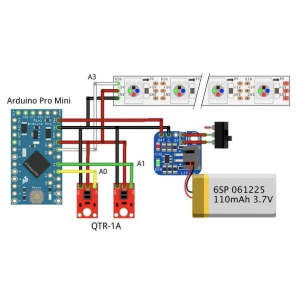 QTR-1A Kızılötesi Sensör Çifti (2 Adet) - PL-2458