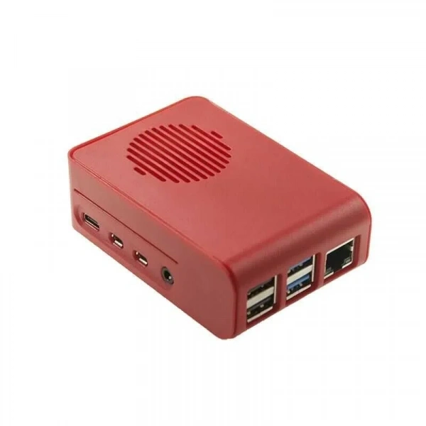 Raspberry Pi 4 Kırmızı Muhafaza Kutusu