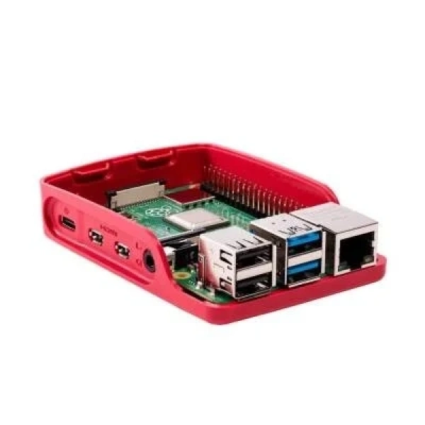 Raspberry Pi 4 Muhafaza Kutusu - Beyaz Kırmızı