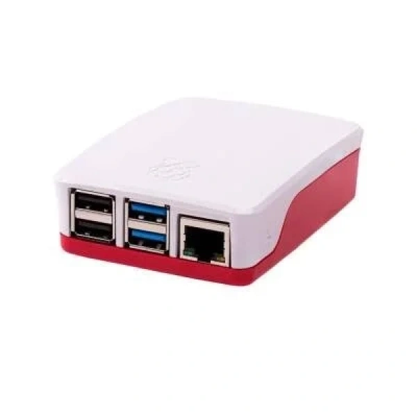 Raspberry Pi 4 Muhafaza Kutusu - Beyaz Kırmızı