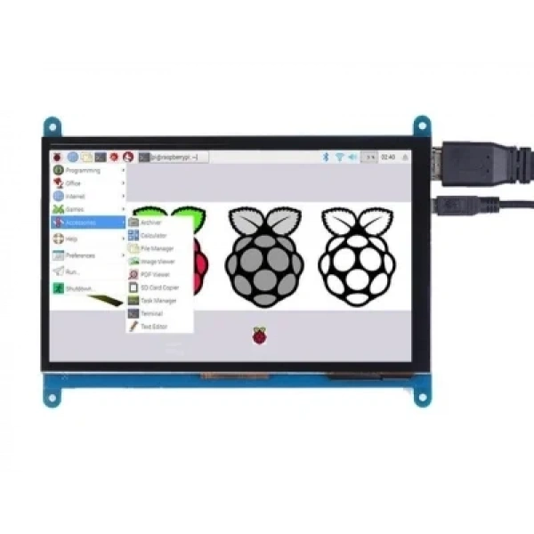 Raspberry Pi 7 800x480 Dokunmatik HDMI Ekran