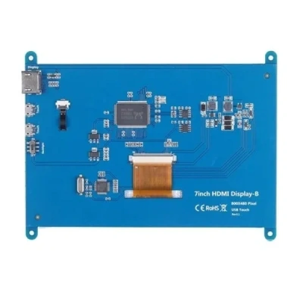 Raspberry Pi 7 800x480 Dokunmatik HDMI Ekran