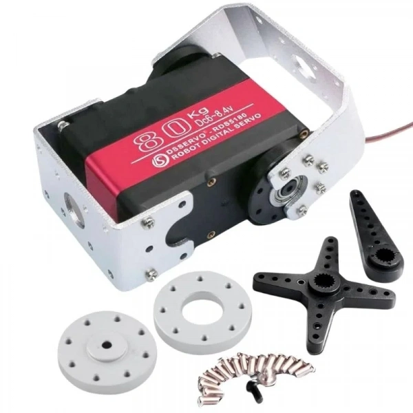 RDS5180 80KG Dijital Servo Motor 180° - U Servo Braket Dahil