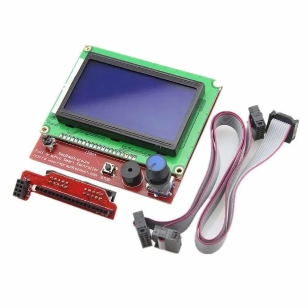 RepRap Ramps 1.4 Uyumlu 128x64 Grafik GLCD Ekran Kiti - Full Graphic Smart