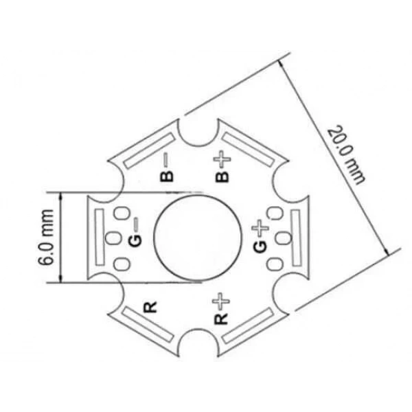 RGB Power Led PCB