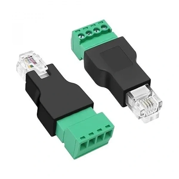 RJ11 6P4C Erkek - 4 Pin Vidalı Terminal Dönüştürücü Adaptör